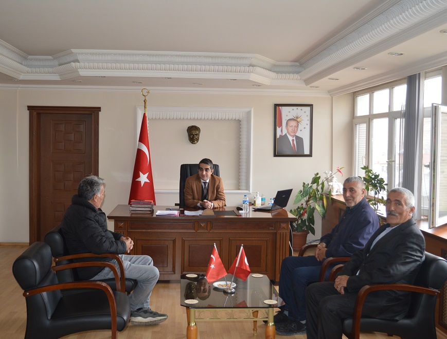 Muhtarlarımızdan Kaymakam Gürsançtı'ya Makamında Ziyaret